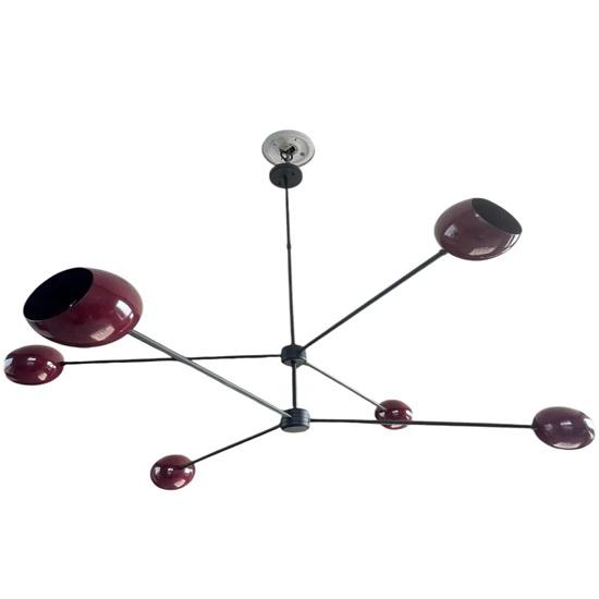 

6-ти точечная люстра в стиле модерн в стиле «Спутник» середины века, итальянская потолочная люстра ручной работы Stilnovo Design Homedecor