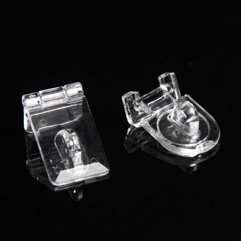 Punch-Free Transparent Acrylic Latch for Door, Box, and Toy