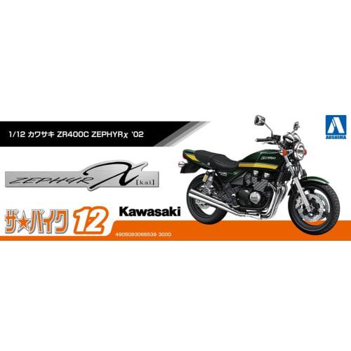 Aoshima Bunka Kyozai (AOSHIMA) 1/12 The Bike Series No. 12 Kawasaki ZR400C Zephyr X 2002 Plastic Model