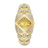 Light Luxury Xiaohongshu Niche Women'S Watch Retro Diamond-Encrusted Bracelet High-End Full Bracelet Diamond Ribbed Square Quartz Watch