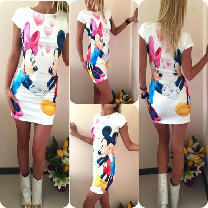 Elegant British Style Floral Print Mini Dress Milk Silk Bodycon Mid-length Dress