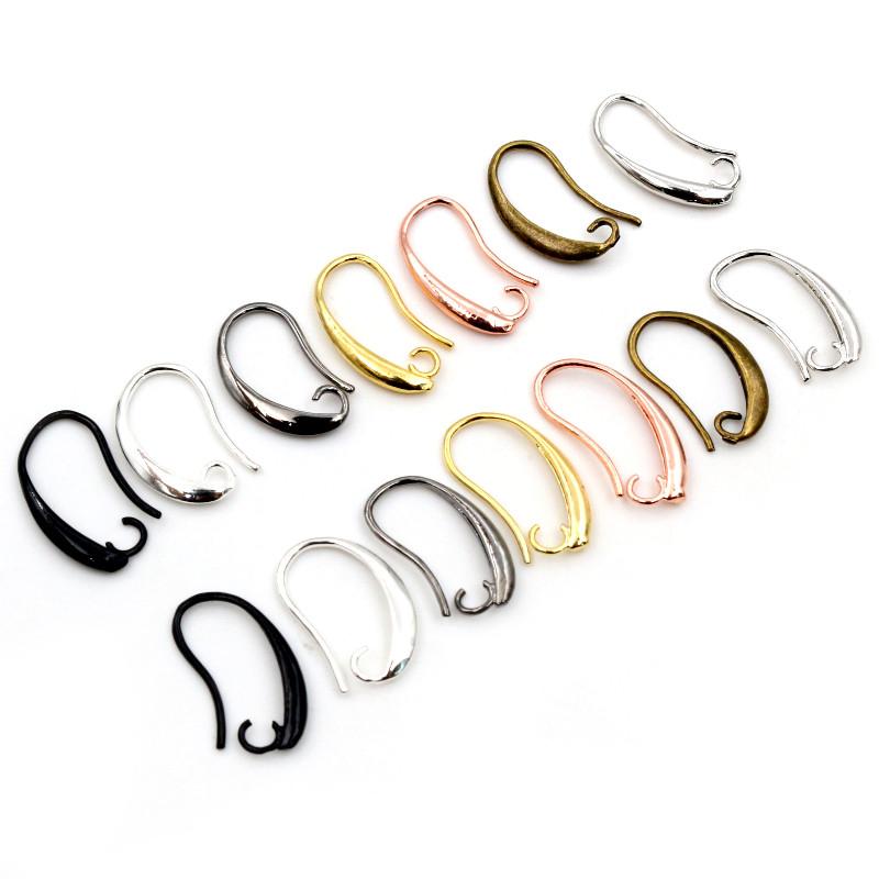 20 Stück Kleine Messing Französische Ohrhaken Draht 19x10mm/17x9.5mm DIY Kleine Ohrhaken Schmuckherstellung Zubehör Endstücke