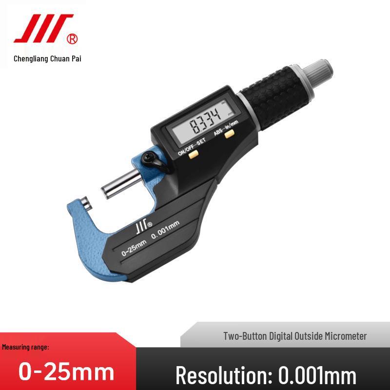 Digital Micrometer 0-50mm, 0.001mm Accuracy