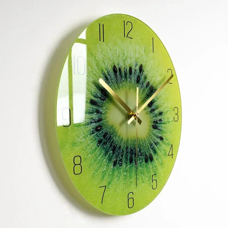 Bedroom Glass Wall Clock Nordic Large Modern Kitchen Wall Clocks Thick Watches Novelty Living Room Watch Home Decor M2R3O9