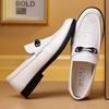 Herren Business Lederschuhe Weiches Leder Casual Weiche Sohle Weiche Oberfläche Sommer Atmungsaktiv Slipper Loafer Herren Trendig