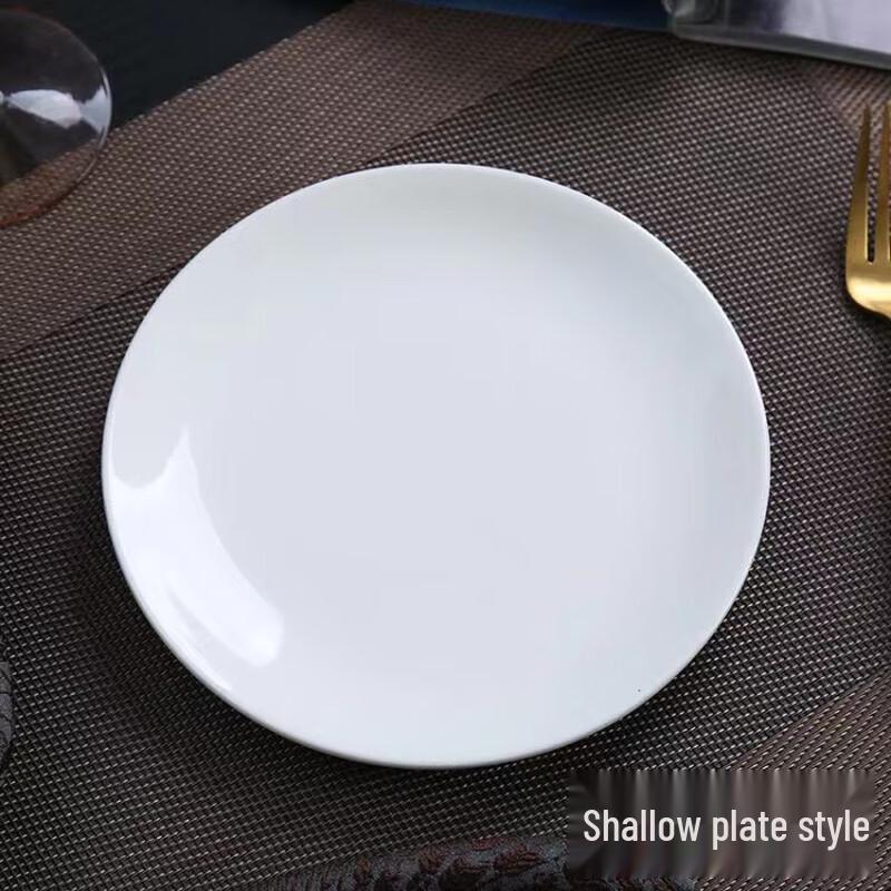 Pure White Ceramic Dinner Plate