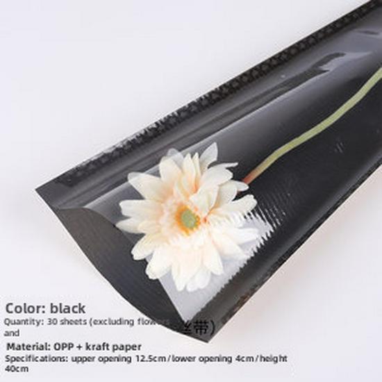 Translucent Kraft Paper Bouquet Bag for Multiple Roses - Goddess Festival Edition