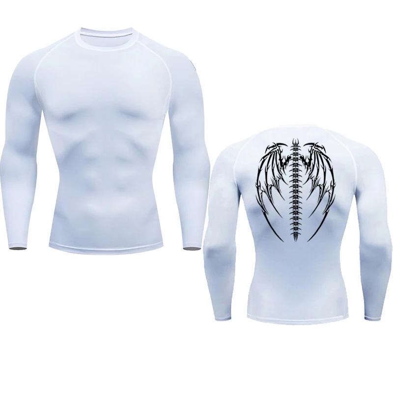 Maglietta Sportiva Uomo Maglia a Compressione Manica Corta Palestra Allenamento Corsa T-Shirt Uomo T-shirt Stampa Animeaderata Fitness Asciugatura Rapida Top
