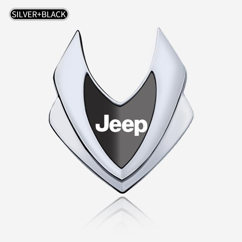 3D Badge Sticker Car Fender logo Rear Trunk Sticker For Jeep Grand Cherokee Wrangler JK Gladiator Compass Renegade Patriot AKP1