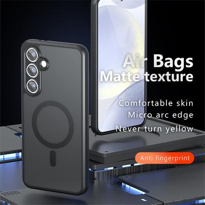 Etui na Samsunga Galaxy S24 FE Kompatybilne z MagSafe TPU+PC Matowe Etui na Telefon
