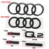 ABS 4Ring Logo 285mm 202mm Car Hood Front Bonnet Grill Rear Trunk Emblem Badge Sticker S Line For new Q2 2016-2018 Accessories