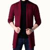 Men Cardigan Sweater Pure Color Anti-shrink Autumn Men Winter Knitting Sweater Coat for Work
