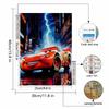 DIY Diamond Painting Lightning McQueen Cross Stitch Kit Mosaic Art Diamond Painting Full Circle Diamond Home Decoration