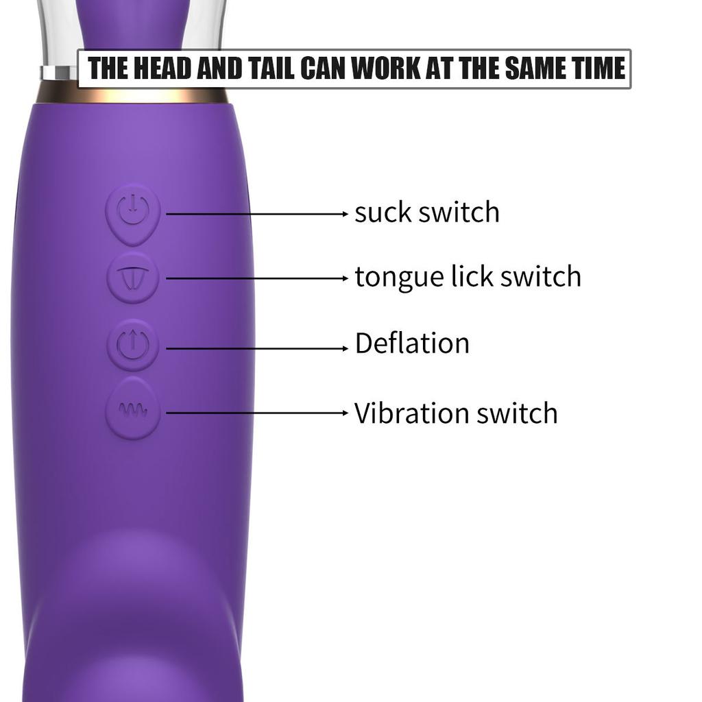 Adult Erotic Sex Toys Sucking Tongue Licking Vibrators Female Masturbators