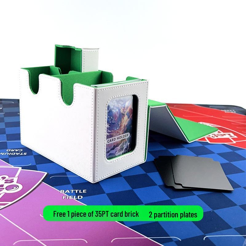 Premium PU Leather Magnetic Card Storage Box for MTG Commander