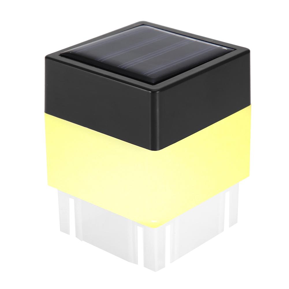Solar Powered LED   Warm White Light for Garden Fence Outdoor Decoration