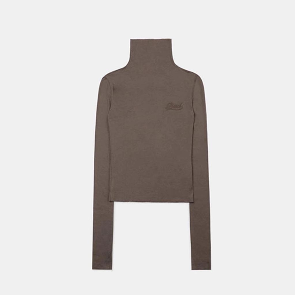 Badblood BCAC Scharfes Amerikanisches Einfarbiges Langarm-Hochhals Damen Slim Fit Baselayer Top