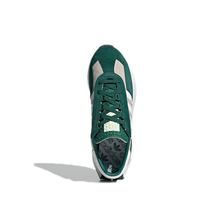 Adidas Originals Retropy E5 Retro Leather Cushioning Non-Slip Wear-Resistant Low-Top Casual Running Shoes Unisex Sneakers Green GY1132