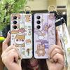 Soft case Ring Phone Case For Realme C65 Silicone Wrist Strap Phone Holder Lanyard Fashion Design Waterproof Shockproof
