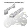 1Pair Aluminum Footrest - Corrosion Resistant For YZF R1 2002‑2012 YZF R6 2003‑2011, Motorcycle Front Foot Pedal w/Anti-Slip