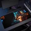 Anime Wolf Mauspads Großes Mauspads XXL Mini-PC Gaming Gummi Verriegelung Tastatur Telefon Schreibtischmatte Computer-Gamer Arbeit Maus Büro