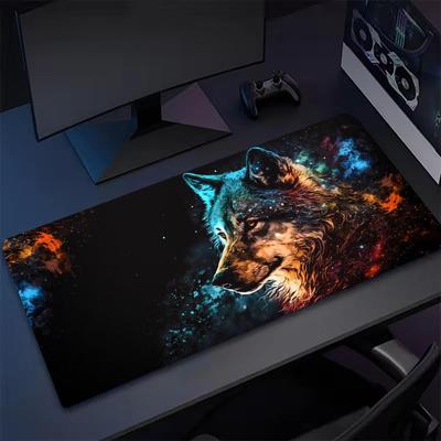 Podkładka pod mysz Anime Wilk Duża Podkładka pod mysz XXL Mini PC Gamingowa Gumowa Blokada Klawiatura Telefon Mata na biurko Gracze Komputerowi Praca Mysz Biuro