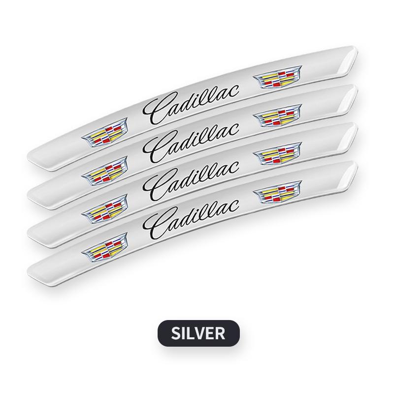 

4PCS Car Logo Aluminum Stickers Auto Wheel Hub Decoration for Cadillac SRX Escalade CTS BLS ATS DTS XTS SLS XLR V Deville CT5