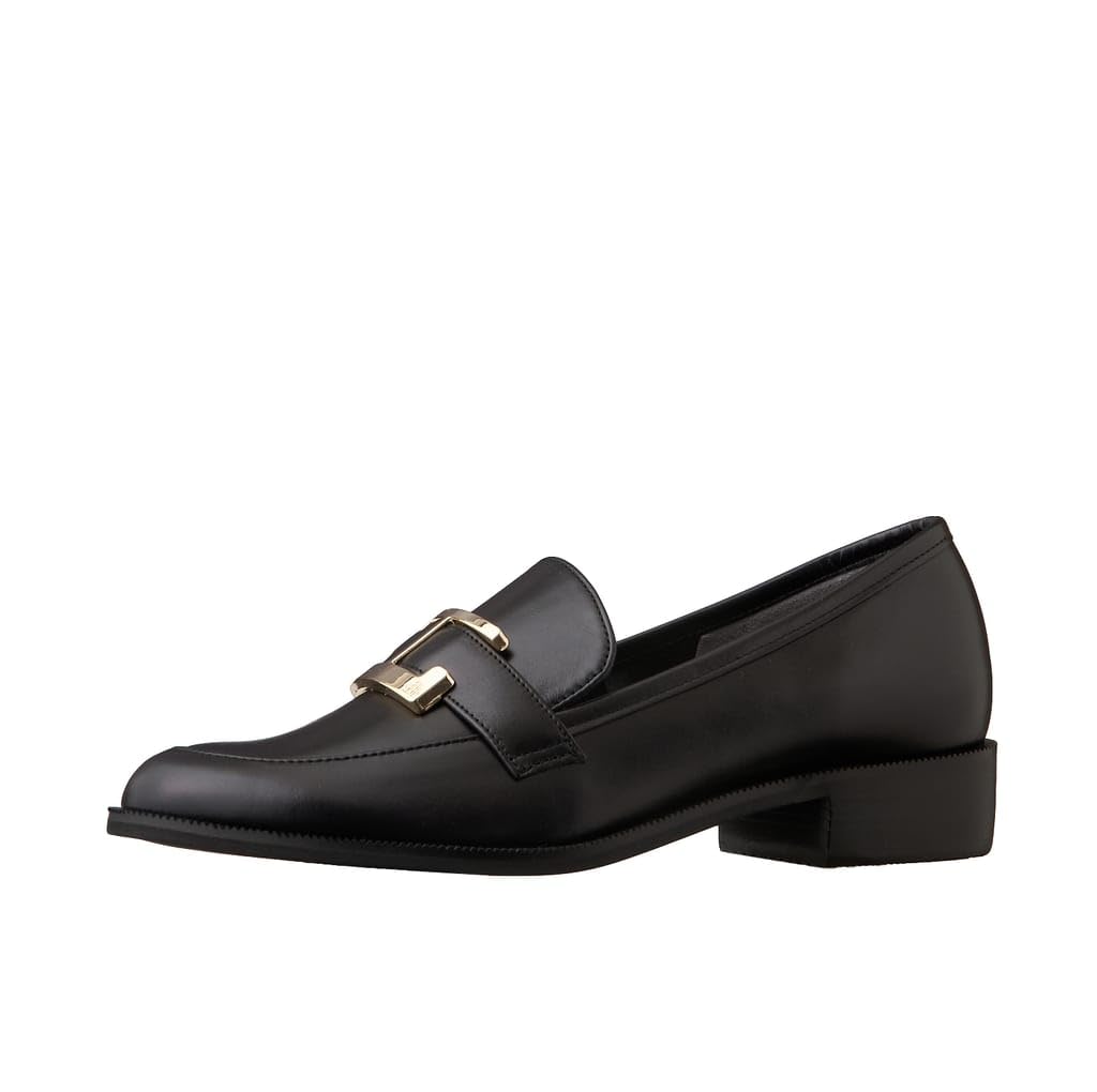 Diana Made in Size 136025600015 Low-Heel Flats, Japan, Black, 25.5cm,