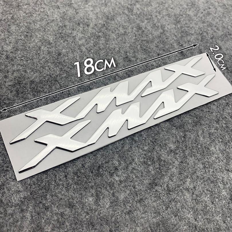 

Аксессуары для мотоциклов, боковая крышка бака, 3D наклейка XMAX, буквенный логотип для Yamaha XMAX125 250 300 400 xmax серебряный