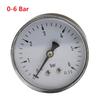 Easy Installation Pressure Gauge Pressure Meter 0-6 Bar Gauge Air Pressure Gauge Easy Installation Leak-Proof Connection