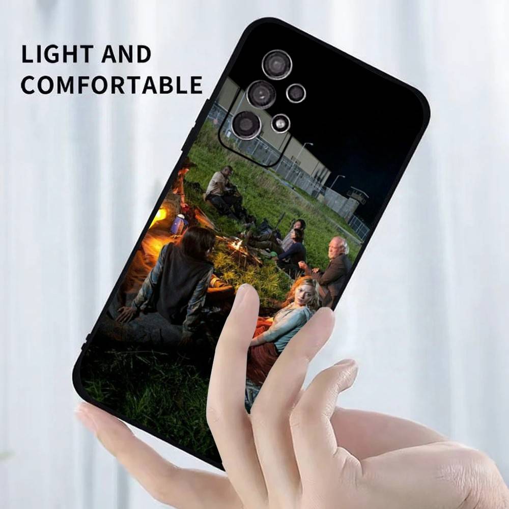 TWD T-The Walking Dead Phone Case For Samsung S25,S24,S23,S22,S21,S20,S10,Ultra,Plus,Lite,FE,Soft Silicone Black Cover
