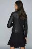 Genuine Lambskin Leather Jacket Women Black Handmade Stylish Biker Motorcycle
