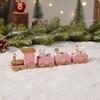 Christmas Decorations Christmas Wooden Train Kindergarten Christmas Gifts Window Decorations Christmas Toys