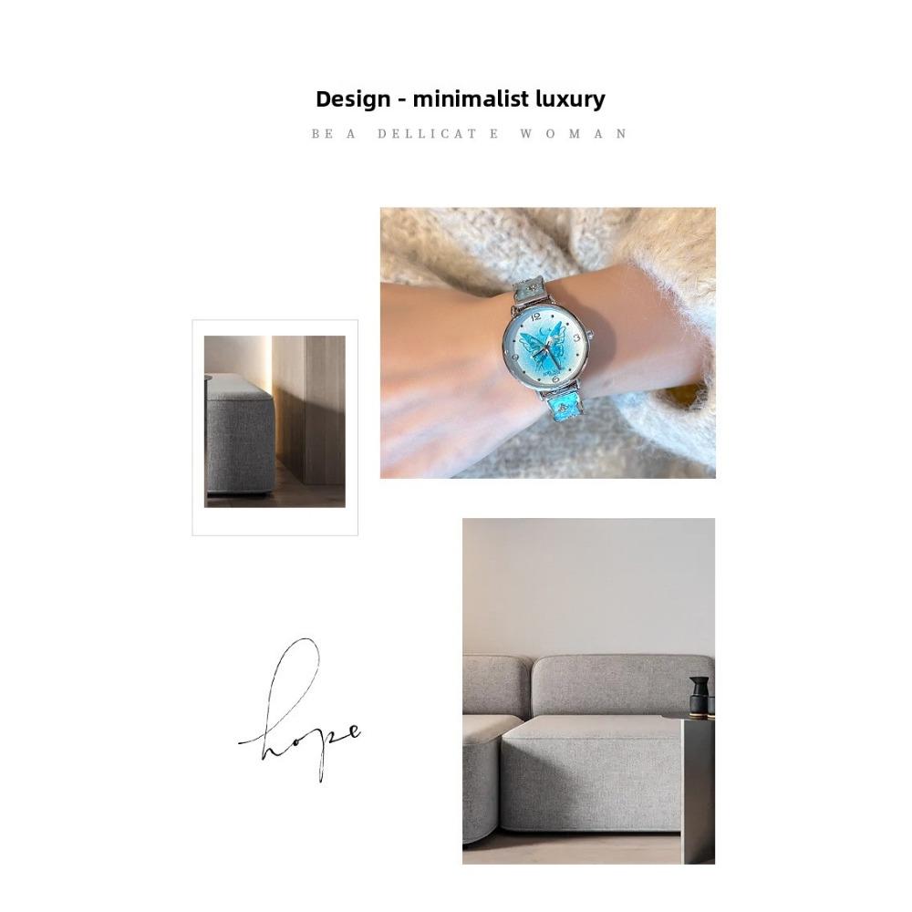 Exquisite Butterfly Bracelet Watch for Women Dreamy Temperament Watch Light Luxury Quartz Watch Fashionable Quartz Watch