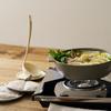 H Concept +d Tate Otama Mini, Black (D-502-BK), Standing Ladle with Small Plate, Space-Saving Design