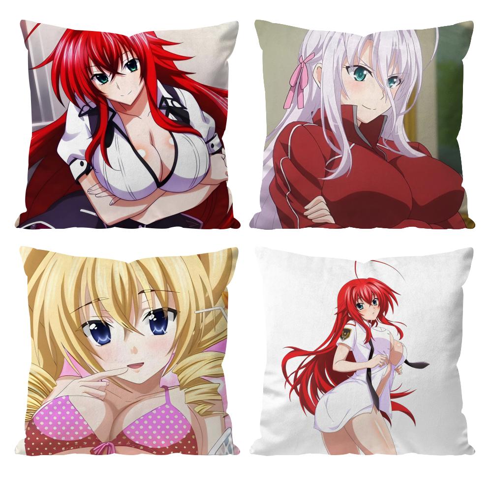 Heißes Anime H-High School DxD Kissenbezug Musterbedruckte Kissenhülle für Wohnzimmer Sofa Kissenbezug & Schlafzimmer Dekoration