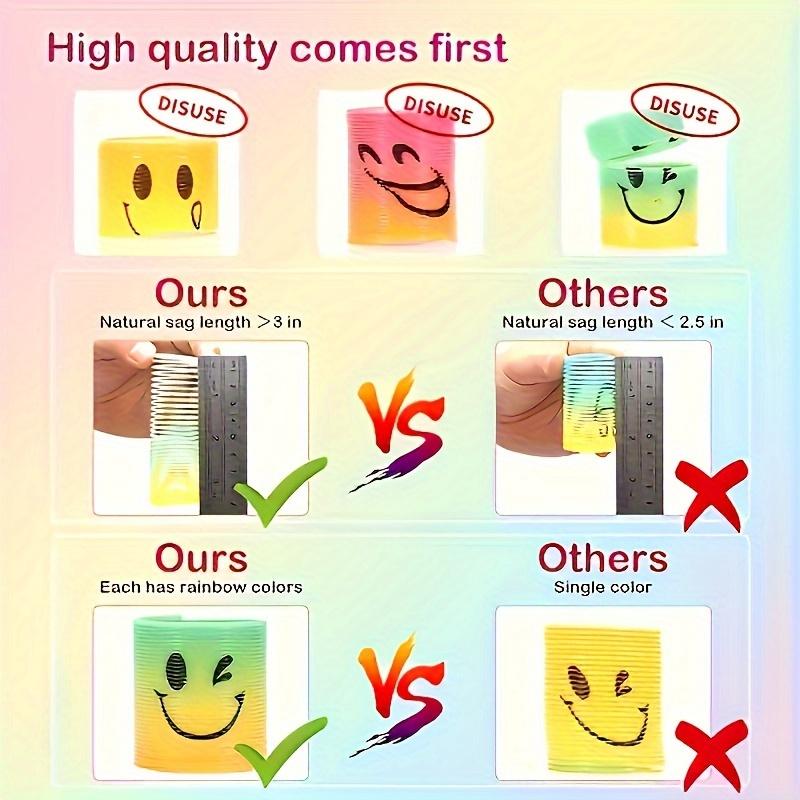 New Age Magic Coil Spring Toys: Fun Rainbow Coils for Halloween Party Gifts, Carnival Prizes, Birthday Favors, Sock Stuffing
