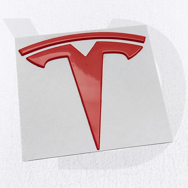 For Tesla Model 3 S X Y Roadster Cybertruck Metal Car Front Hood Cover Emblem Sticker Styling Auto Rear Trunk Badge Accessories