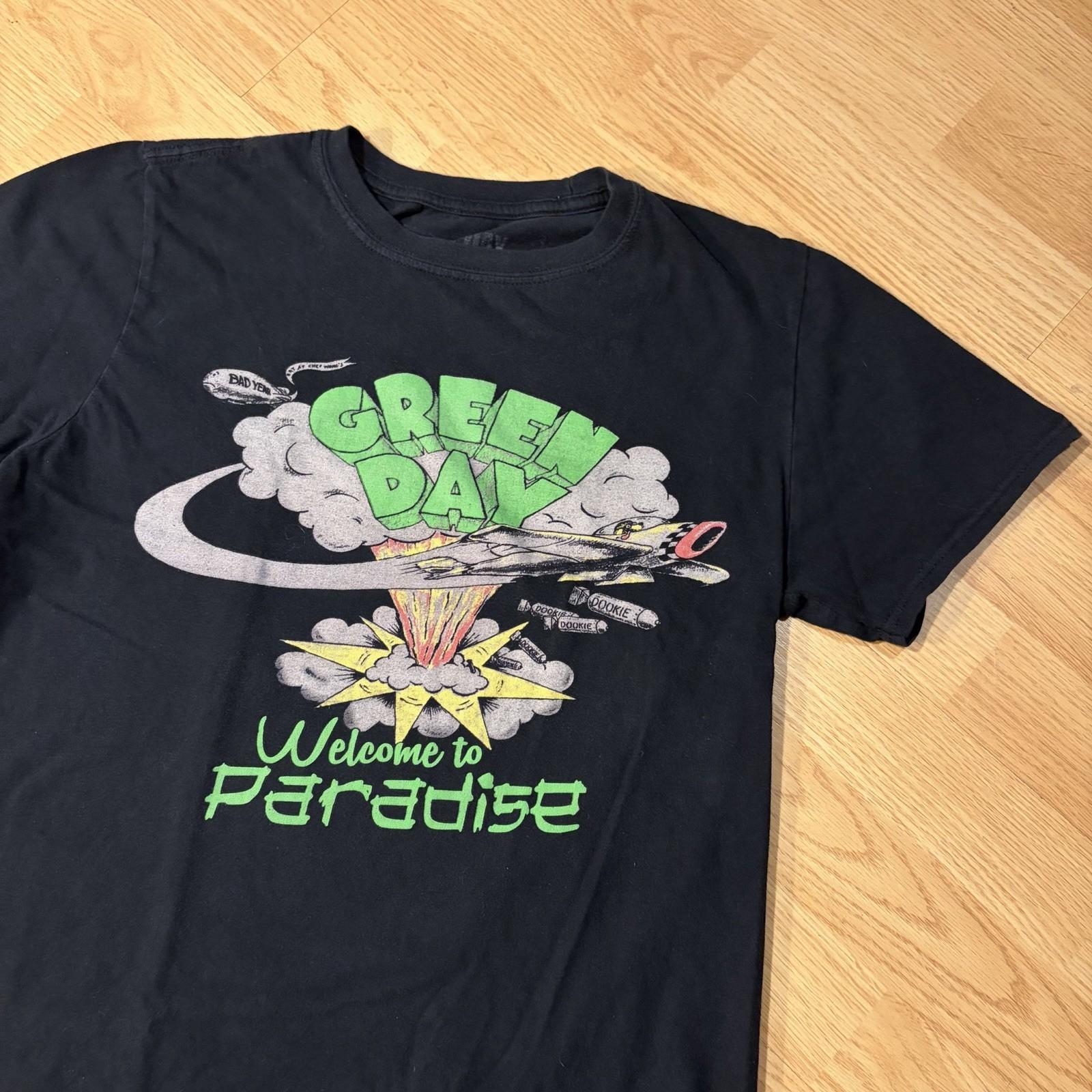 Green Day Welcome To Paradise Dookie Graphic Tee Shirt Sz Medium Grunge Rock Unisex T-Shirt M