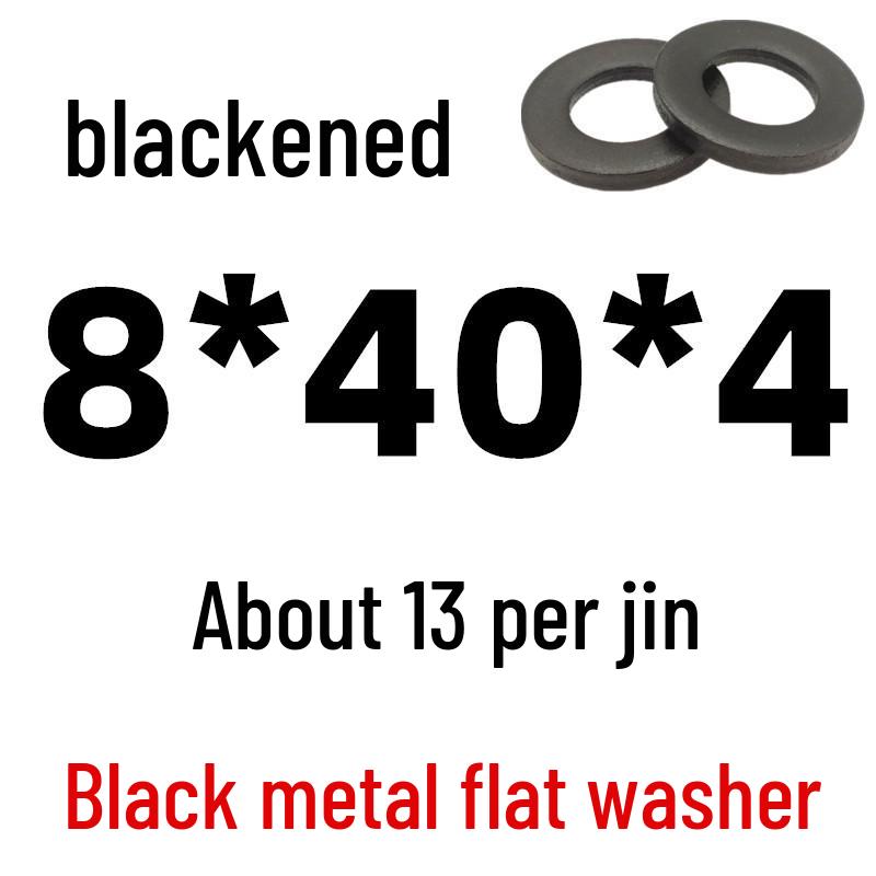 Thickened Black Iron Flat Washer for Screws, Non-standard Round Design