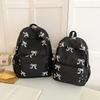Student Schoolbag Bow Embroidered Backpack Women's Large Capacity Backpack