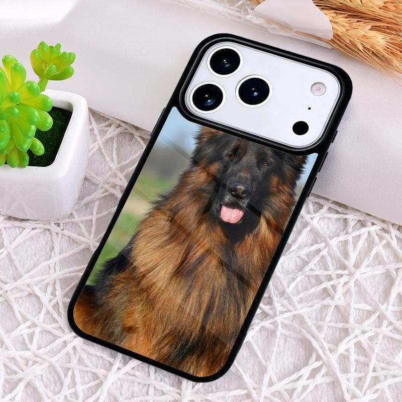German Shepherd Dog Soft Silicone Phone Case for iPhone 17 Air 16 15 11 12 14 13 Pro Max Shockproof Cover