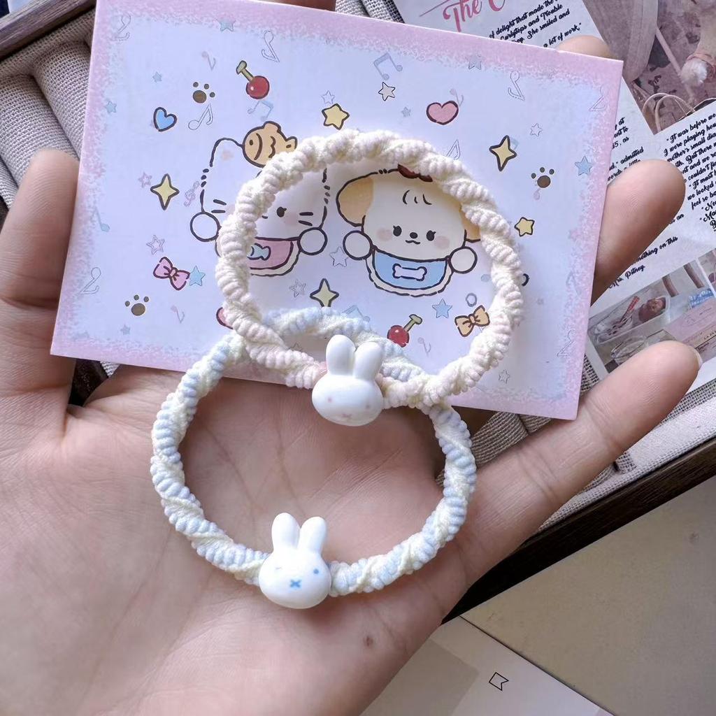 Cute Miffy Macaron Hair Ties for Students and Couples