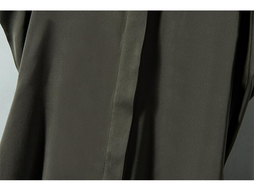 Women's 2025 Summer Short-Sleeve Mulberry Silk Stand Collar Shirt