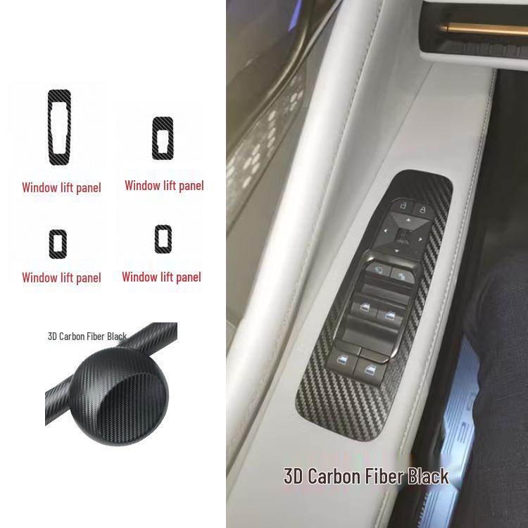 

Наклейка с отделкой из углеродного волокна для Ford Edge L: Модификация рычага переключения передач и переключателя стеклоподъемника на центральной консоли