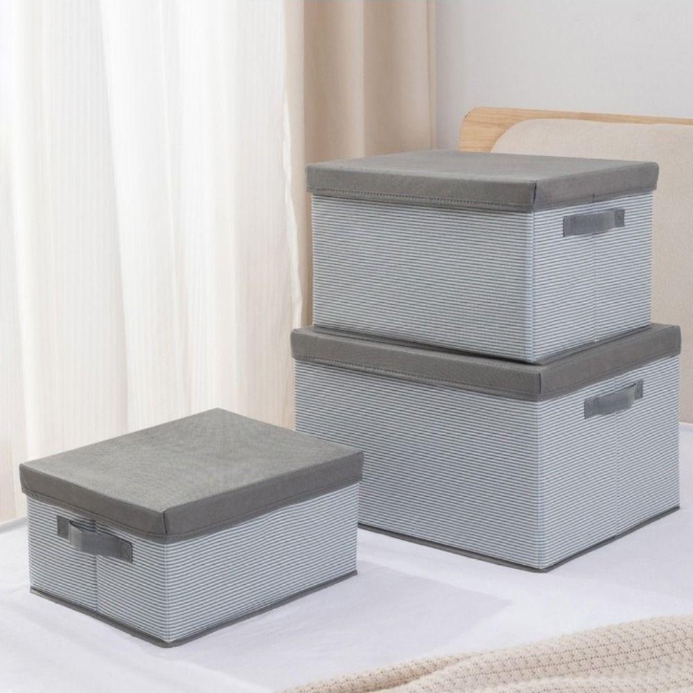 Dust-proof Cover Clothes Storage Box Large Capacity Toy Storage Box  Home Furnishings