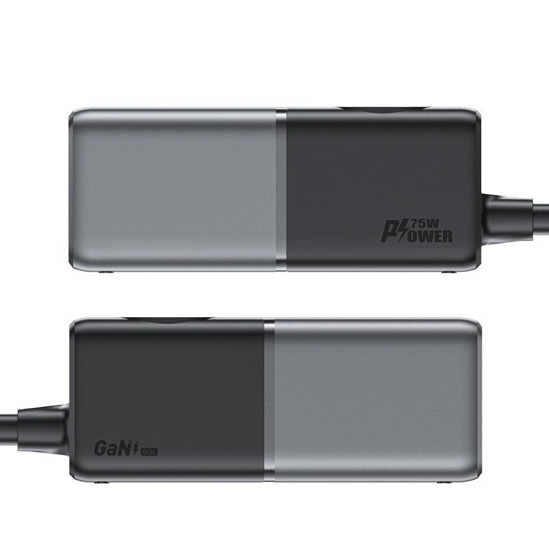 Ładowarka Biurkowa Acefast Z2 Gan 75W Pd 3X Usb-C 2X Usb-A - Czarno-Szara
