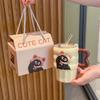 Birthday Gift for Girls Cute Cat Sip Cup High-value Ceramic Mug with Lid Souvenir Gift Box