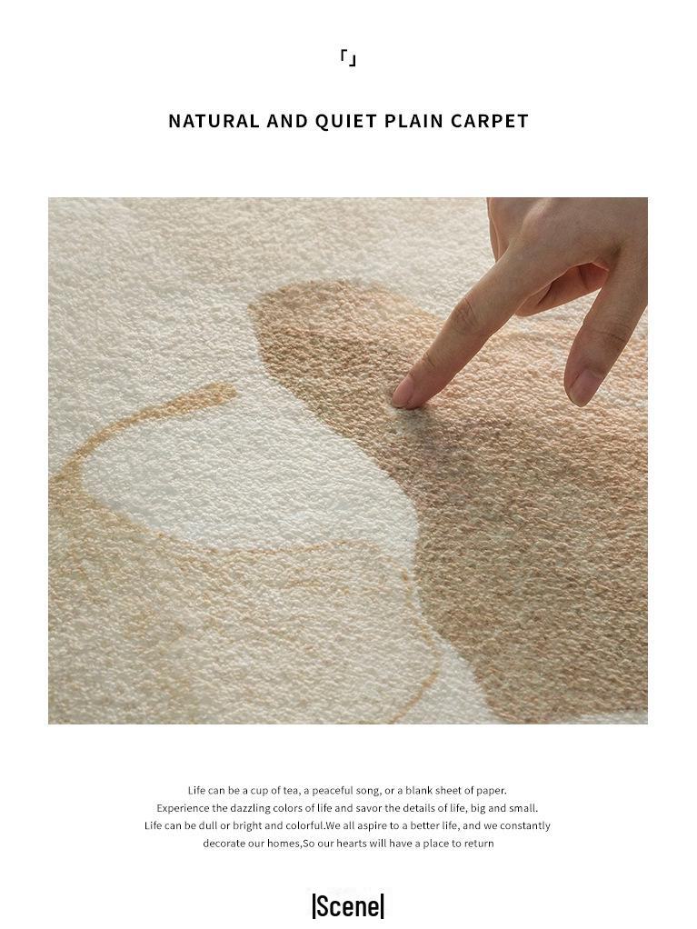 Wabi-Sabi Lambskin Carpet: Thick, Long Strip for Bedroom, Sofa, or Coffee Table