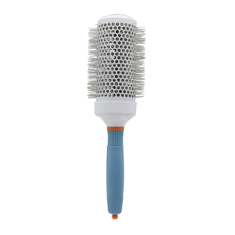 Hair Comb Professional Salon Hair Brush Hair Styling Hairbrush Hairdressing Comb Round Curly Rollers Tools Blue